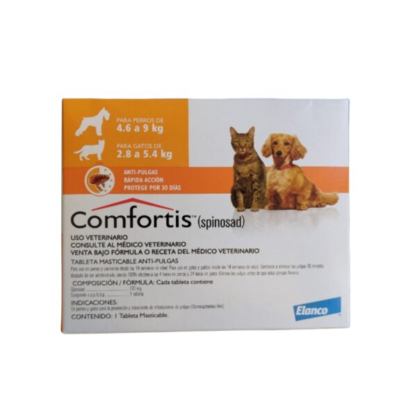 Comfortis perros: 4.6-9kl gatos: 2.8-5.4kl