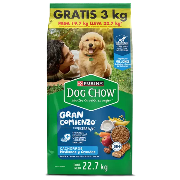 DOG CHOW® para cachorro medianos y grandes